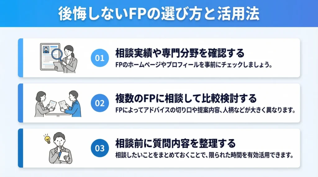 後悔しないFPの選び方と活用法