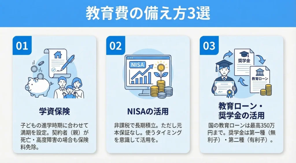 教育費の備え方3選