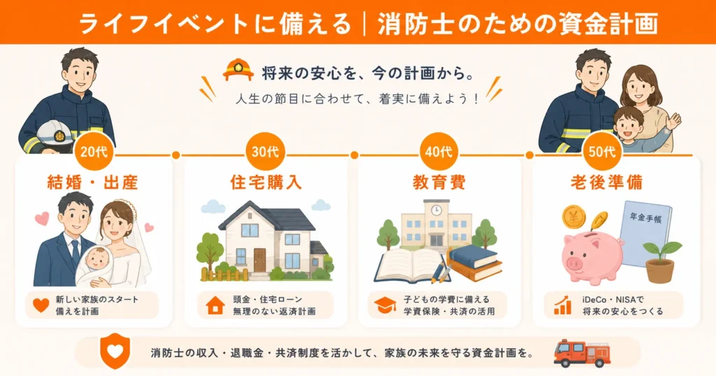ライフイベントに備える｜消防士のための資金計画