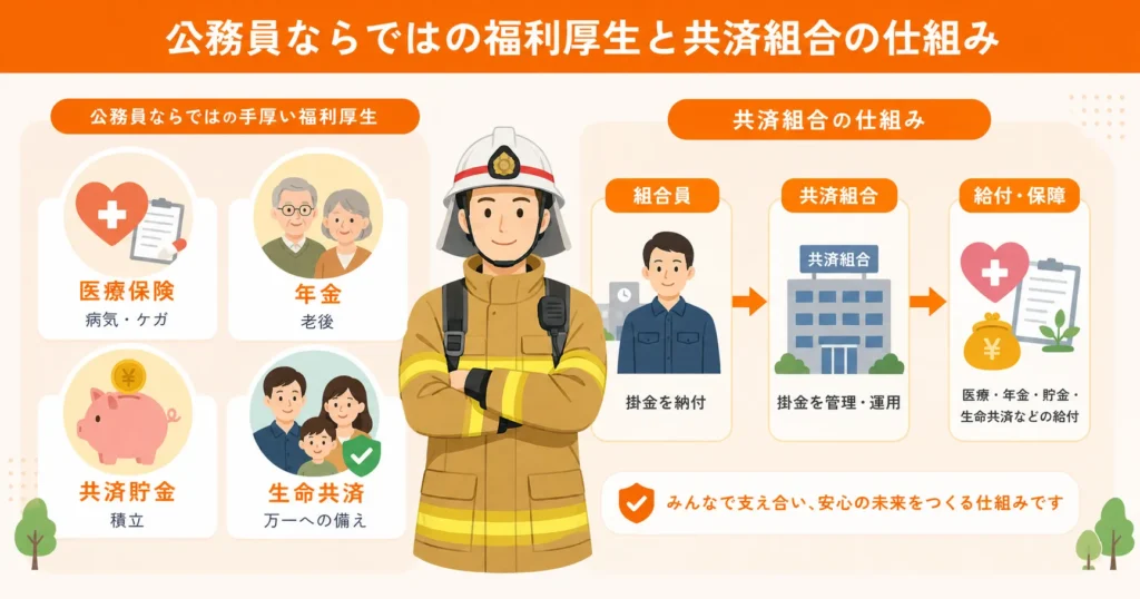 公務員ならではの福利厚生と共済組合の仕組み